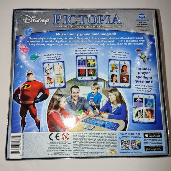 PICTOPIA: DISNEY EDITION Board Game PICTURE TRIVIA NEW & SEALED - Picture 2 of 3